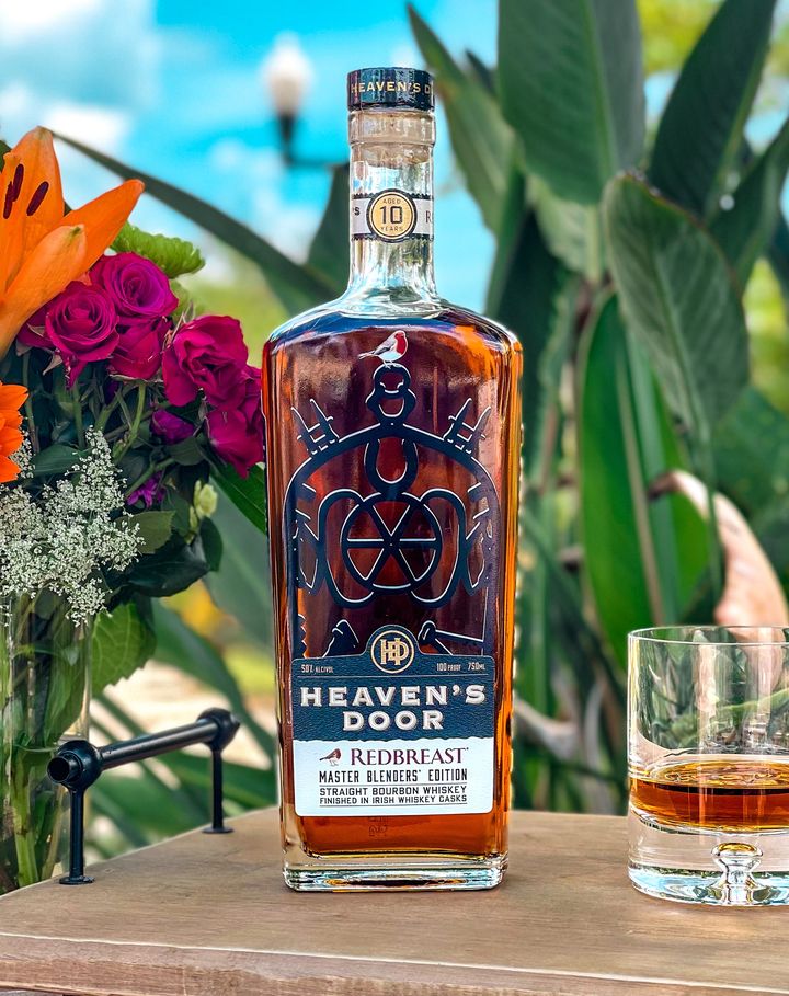 Heaven's Door Master's Blend Edition: Redbreast 10 Year Straight Bourbon Whiskey bottle