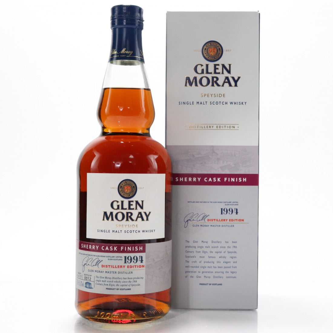 Glen Moray 22 Year Old Classic Cask 1994 Single Malt Scotch Whisky bottle