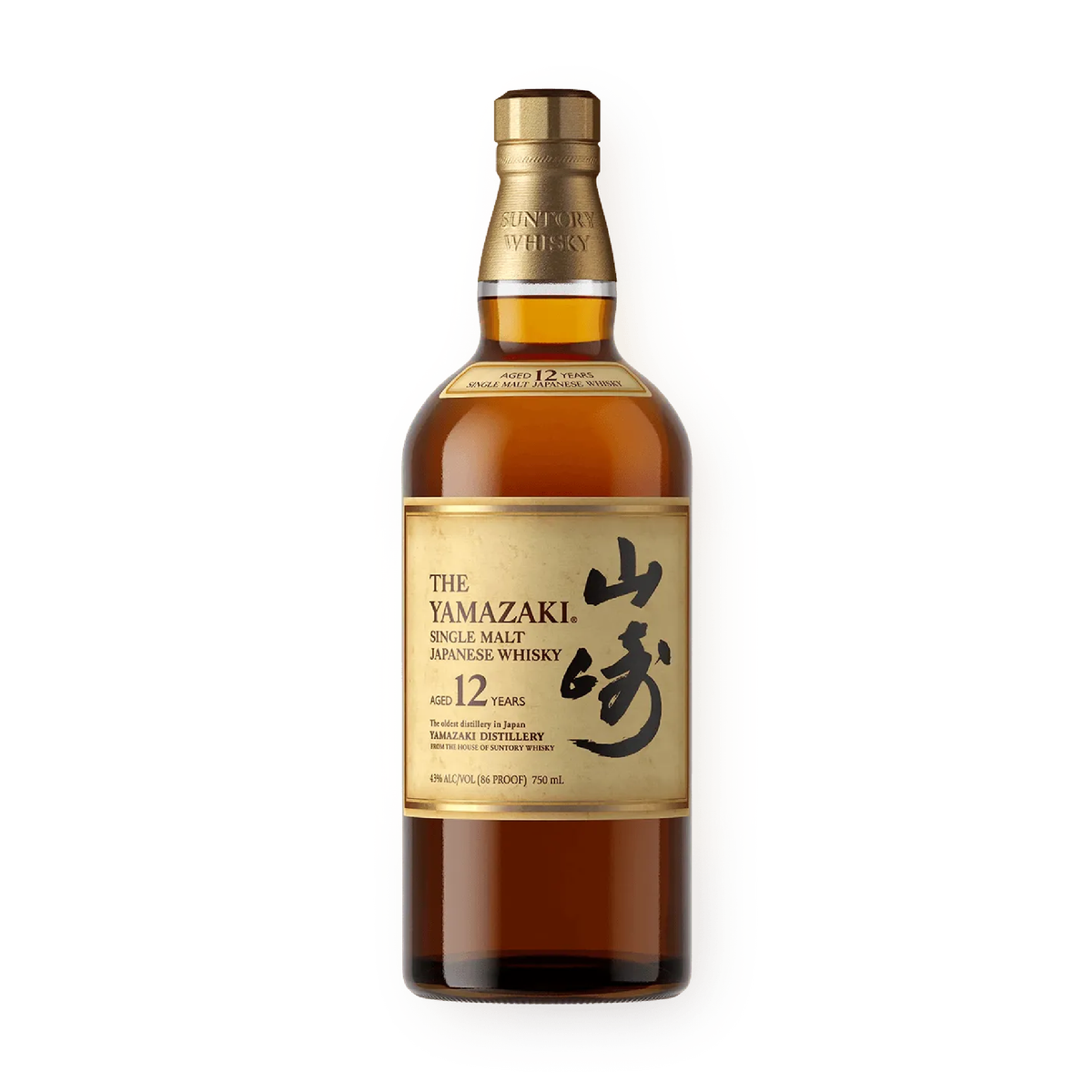 Yamazaki 12 Year Old Single Malt Japanese Whisky 750 ml bottle