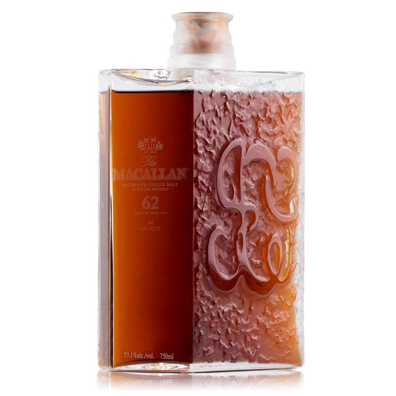 The Macallan Lalique 62 Year Old Single Malt Scotch Whisky bottle