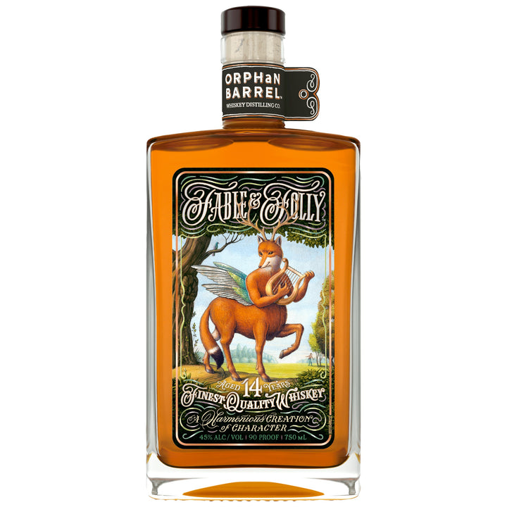 Orphan Barrel Fable & Folly 14 Year Old Whiskey bottle