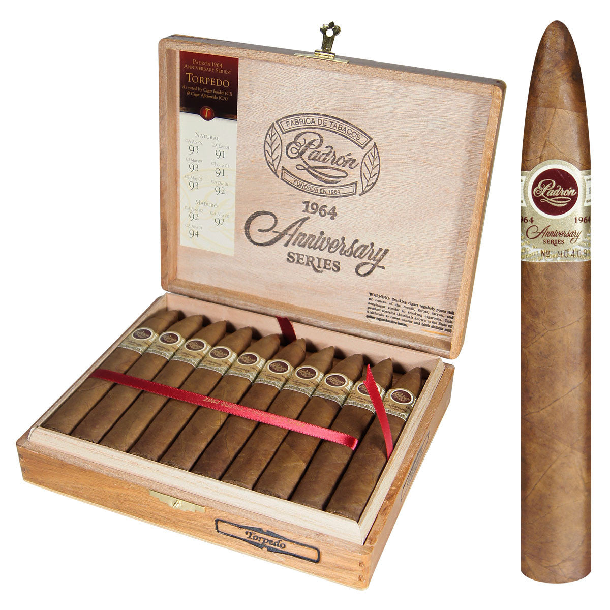 Padrón 1964 Torpedo Natural cigar