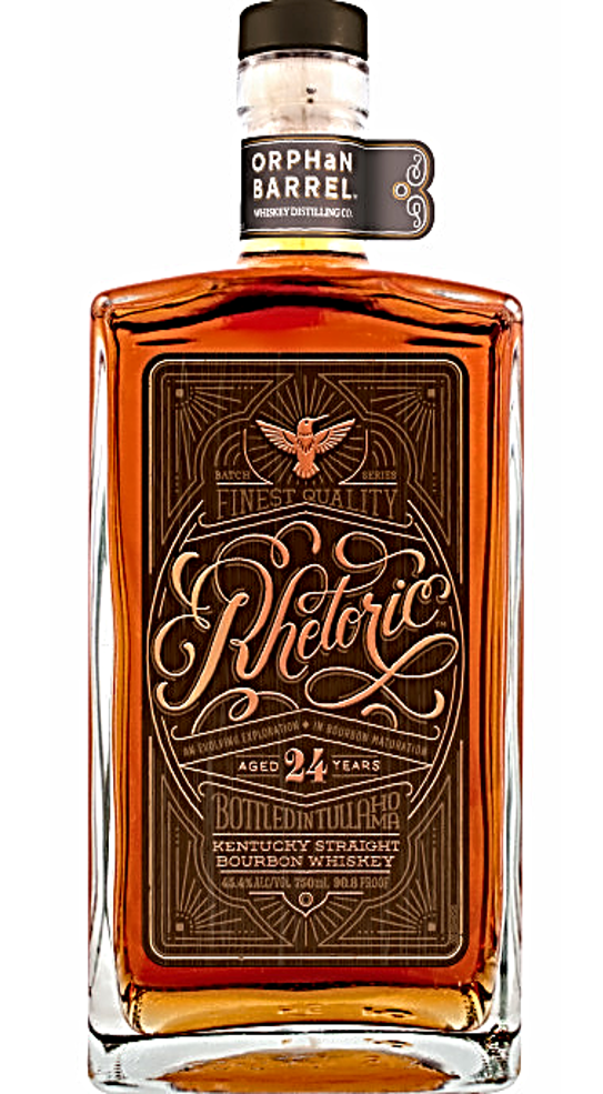 Orphan Barrel Rhetoric 24 Year Old Kentucky Straight Bourbon Whiskey bottle