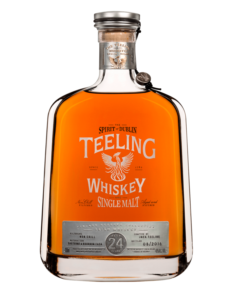 Teeling 24 Year Old Single Malt Irish Whiskey bottle