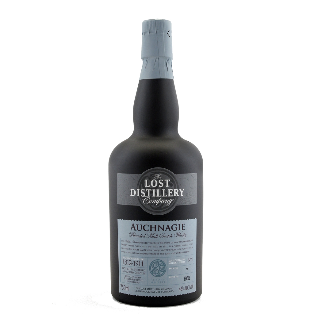 The Lost Distillery Auchnagie Blended Malt Scotch Whisky bottle