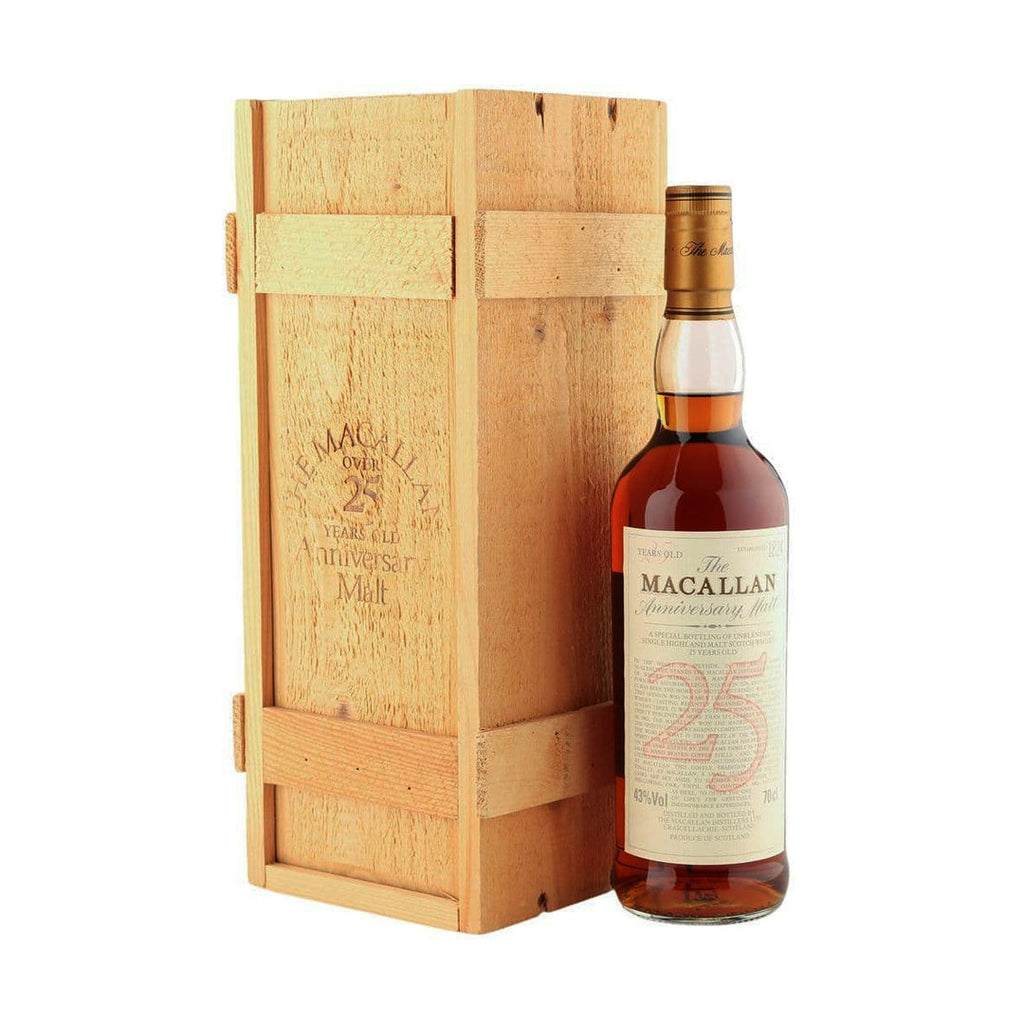 The Macallan 25 Year Old Anniversary Sherry Cask Scotch Whisky bottle