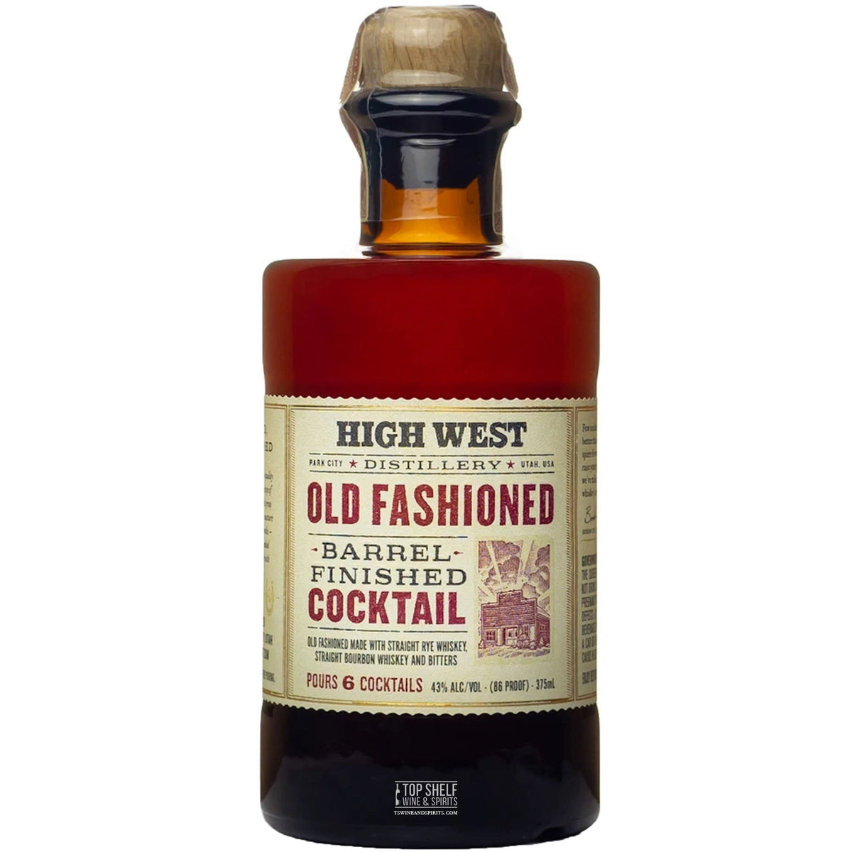 High West Old Fashioned Barrel Finished Cocktail bottle