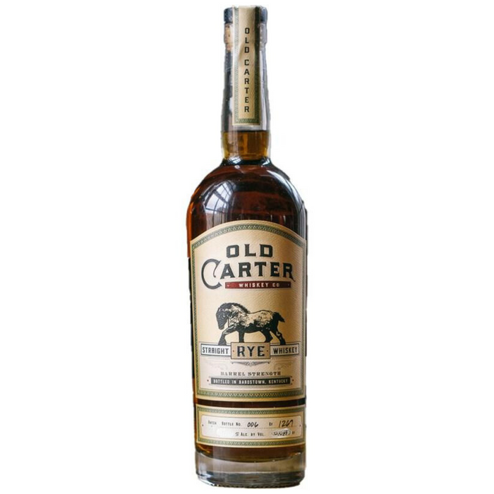 Old Carter Batch #7 Rye Whiskey bottle