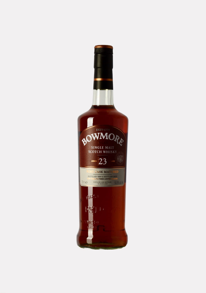Bowmore 23 Year Old Port Cask Single Malt Scotch Whisky bottle