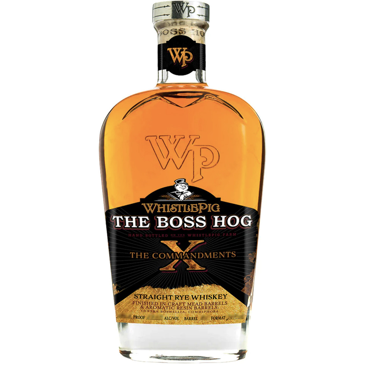 WhistlePig Boss Hog X The 10 Commandments Straight Rye bottle