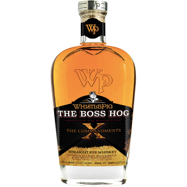 WhistlePig Boss Hog X The 10 Commandments Straight Rye bottle