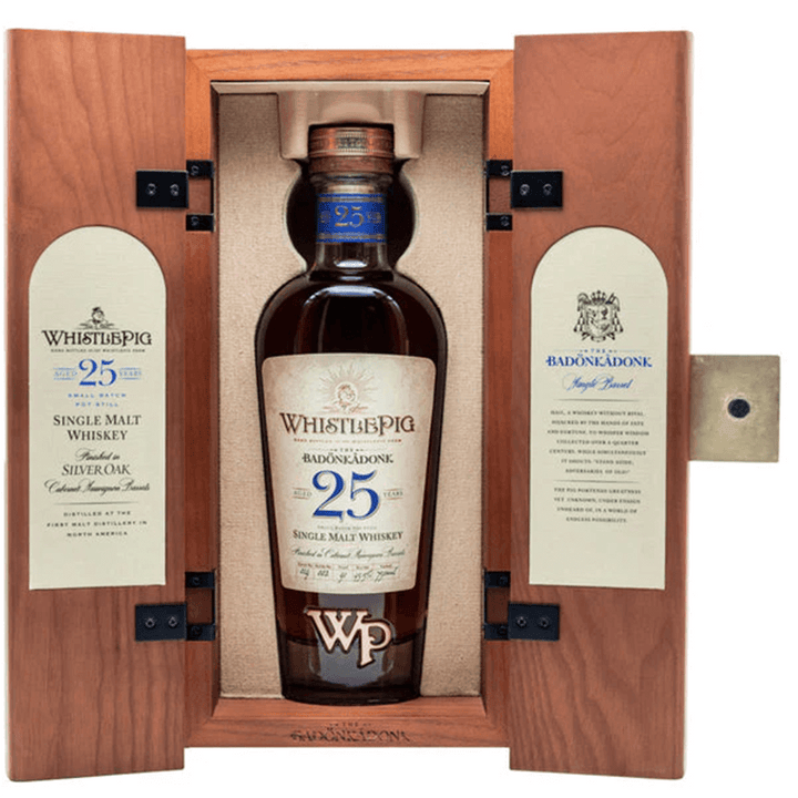 WhistlePig 25 Year Old The Badonkadonk Straight Rye Whiskey bottle