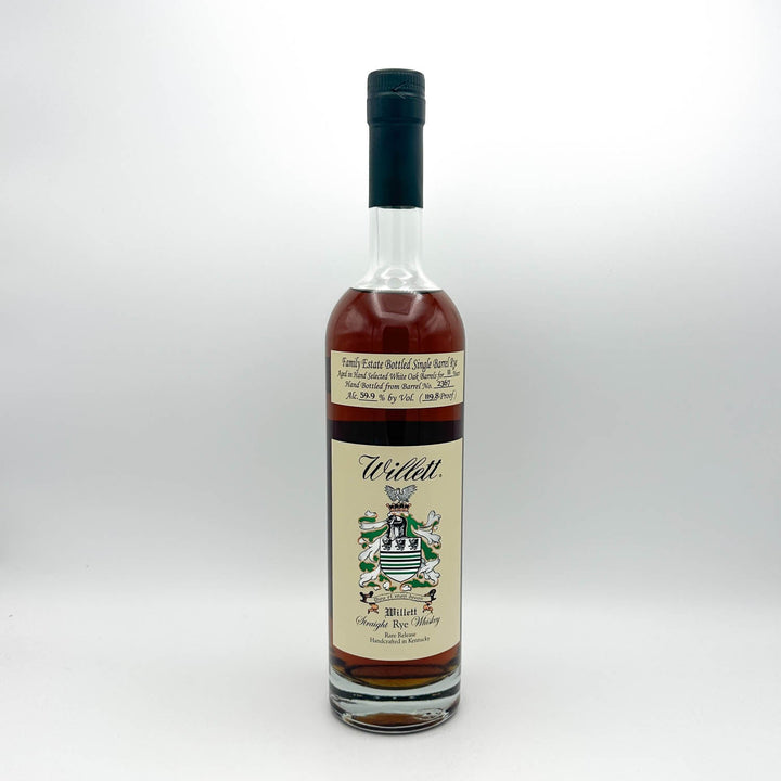 Willett Family Estate 11 Year Single Barrel Rye #2364 121.4 Proof bottle