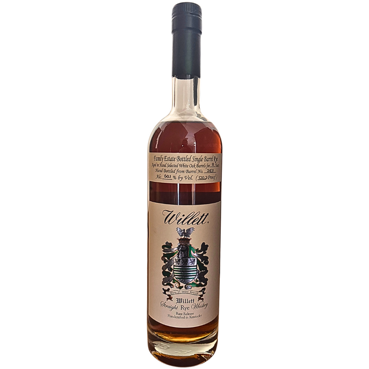 Willett Family Estate 11 Year Single Barrel Rye #2431 120.2 Proof bottle