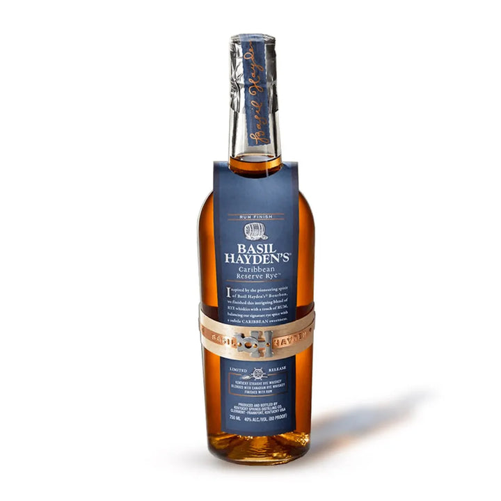 Basil Hayden's Caribbean Reserve Rye bottle
