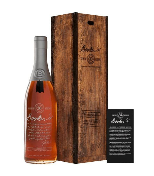 Booker's 30th Anniversary Kentucky Straight Bourbon Whiskey bottle