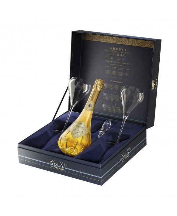 De Venoge Louis XV Gift W 2 Glasses, 1996 bottle