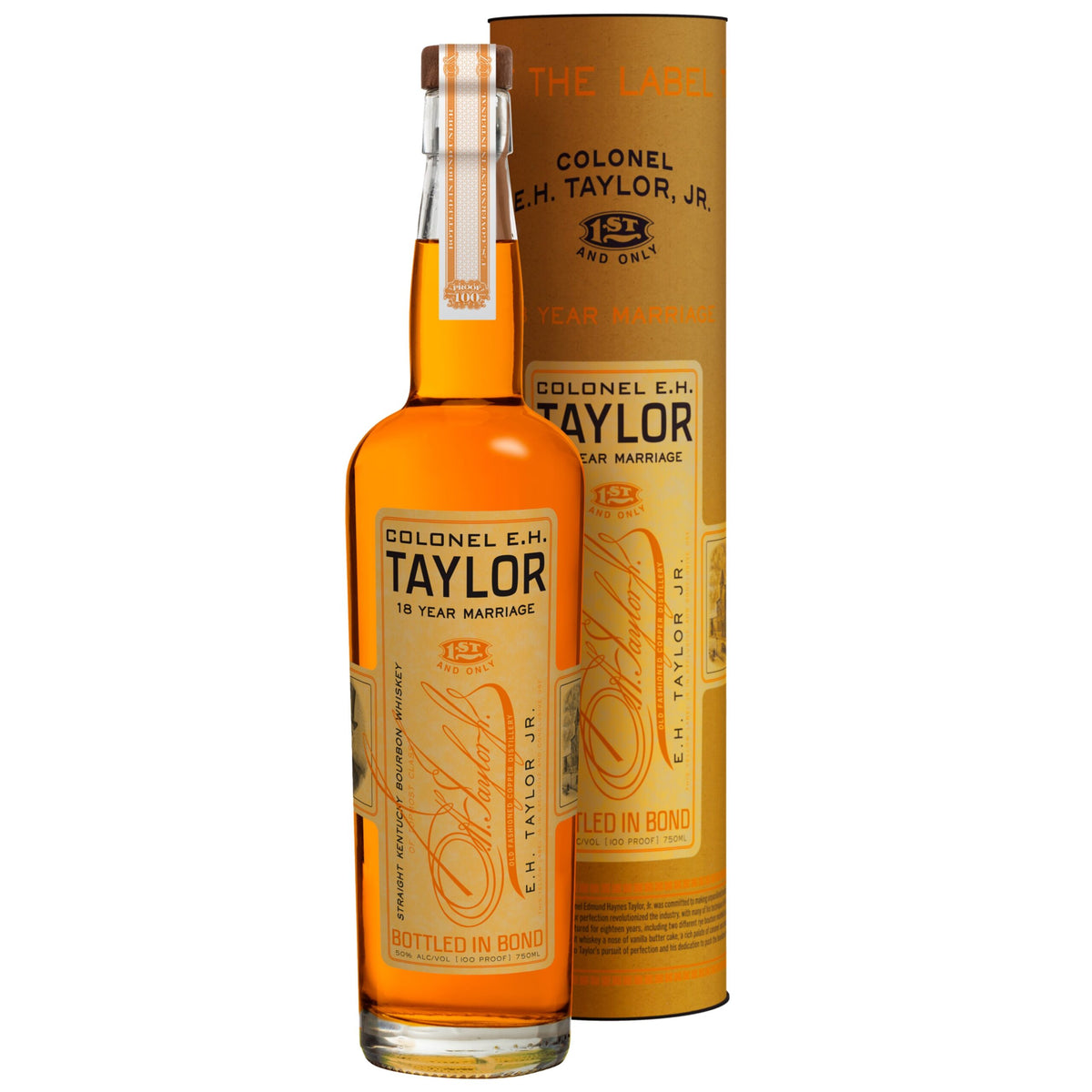 Colonel E.H. Taylor, Jr. 18 Year Marriage Bourbon Whiskey bottle