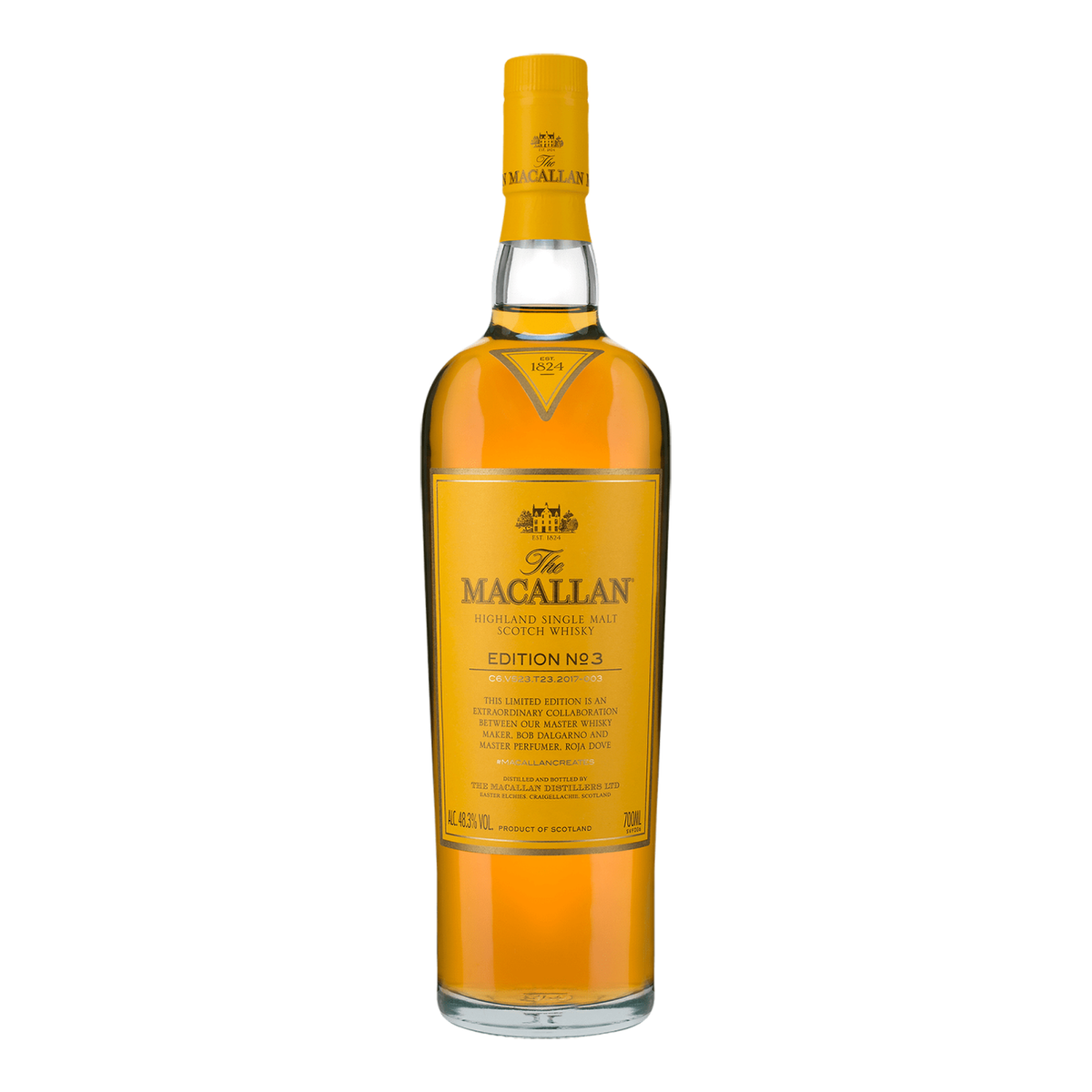 The Macallan Edition No. 3 Single Malt Scotch Whisky bottle