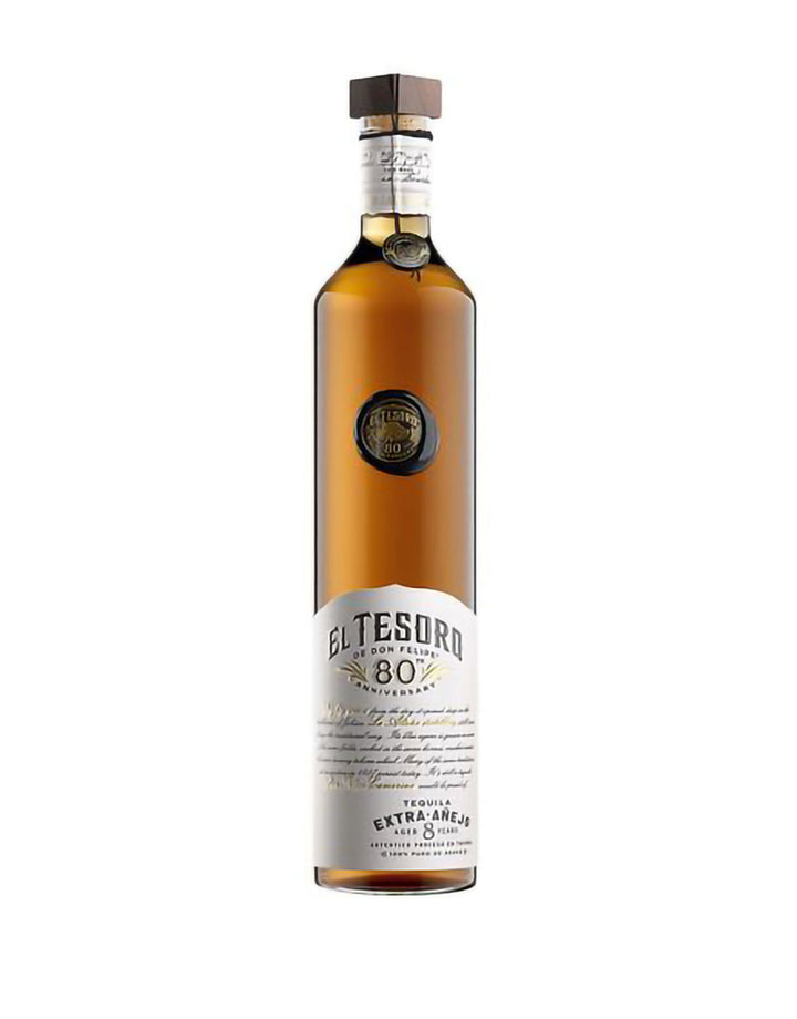 El Tesoro 80th Anniversary Extra Añejo Tequila bottle