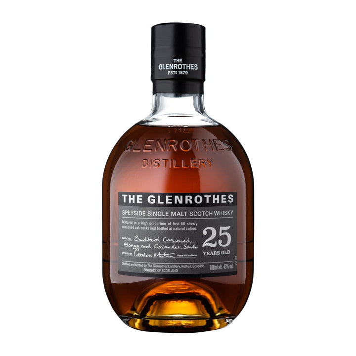 The Glenrothes 25 Year Old Single Malt Scotch Whisky bottle