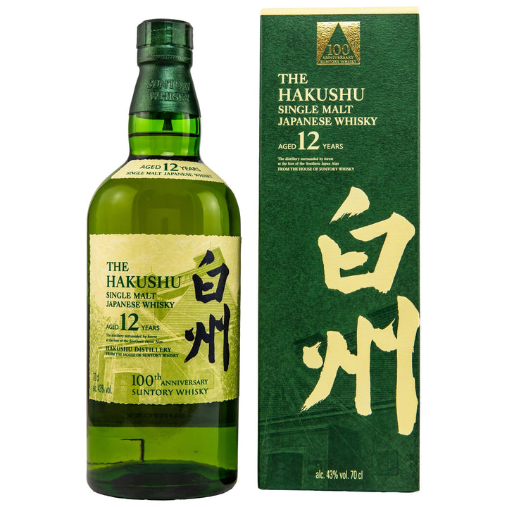 The Hakushu 12 Year 100th Anniversary Limited Edition bottle