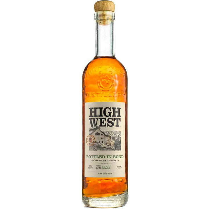 High West Bottled In Bond Straight Rye Whiskey bottle