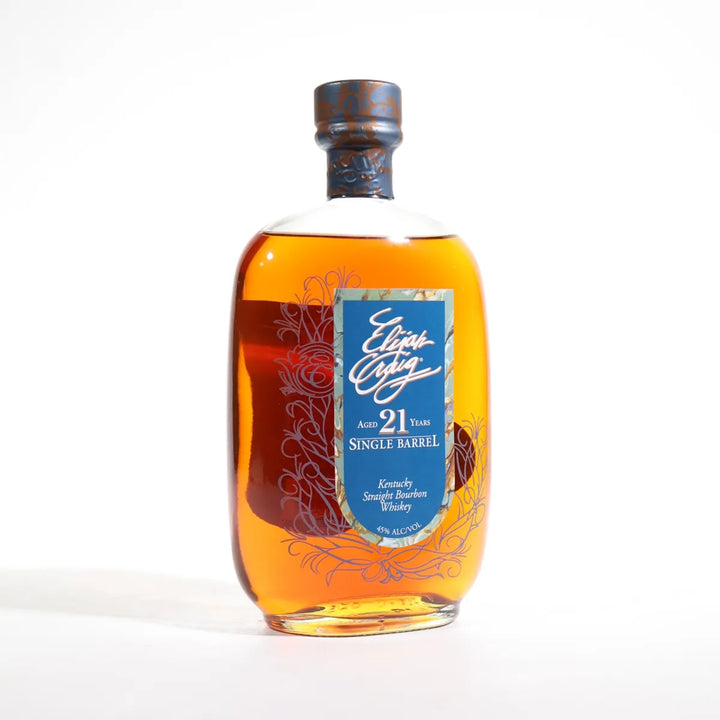 Elijah Craig 21 Year Old Single Barrel Kentucky Straight Bourbon Whiskey bottle