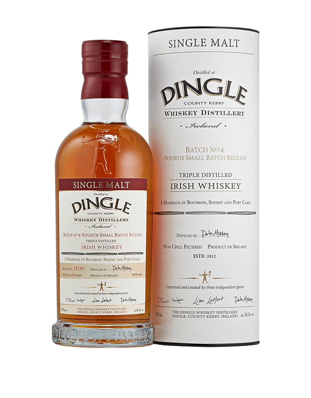 Dingle Single Malt 4th Release Triple Distilled Irish Whiskey bottle