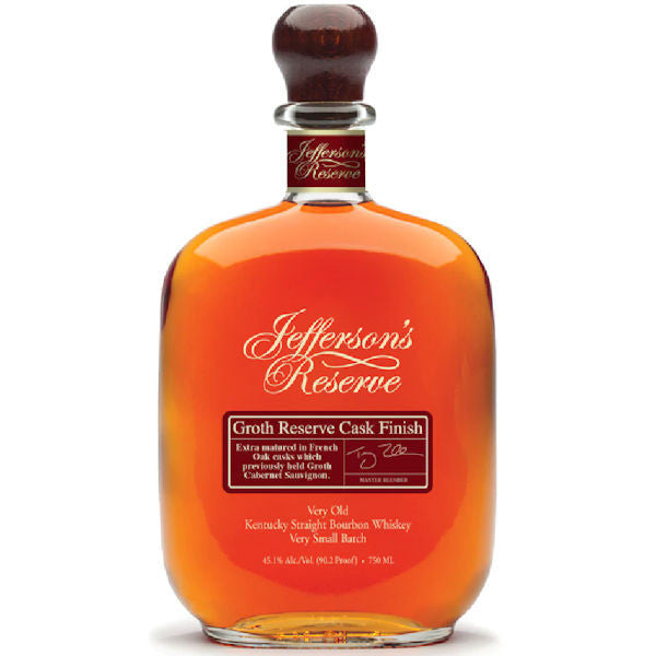 Jefferson's Groth Reserve Cask Finish Kentucky Straight Bourbon Whiskey bottle