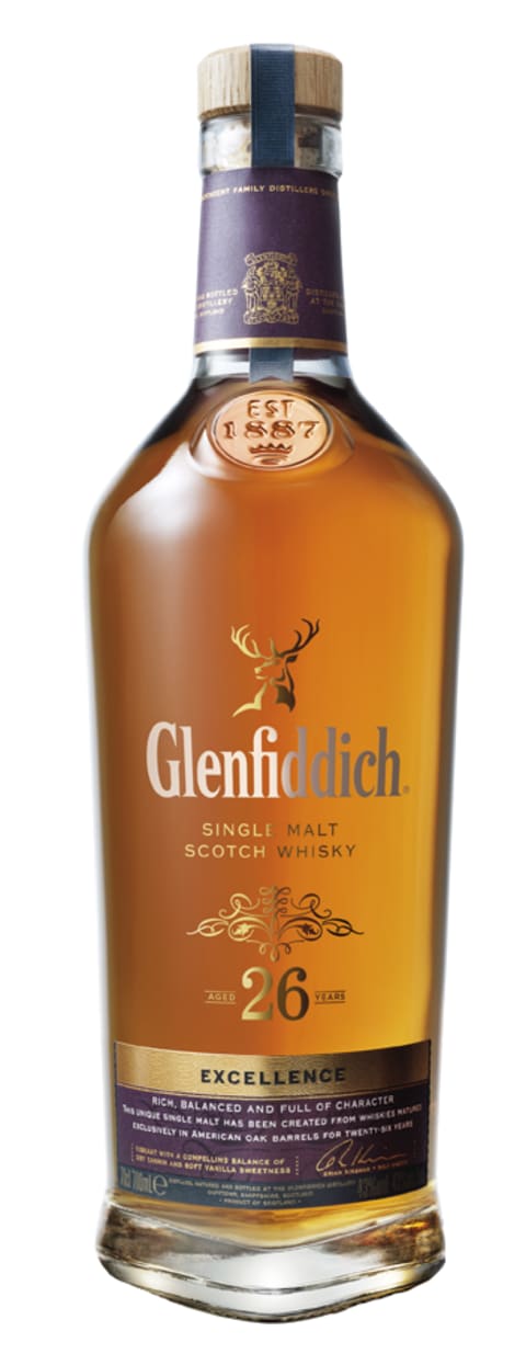 Glenfiddich Excellence 26 Year Old Single Malt Scotch Whisky bottle