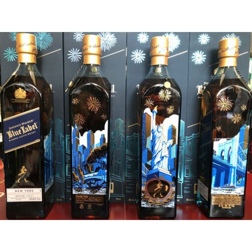 Johnnie Walker Blue Label New York 2023 Limited Edition Blended Scotch Whisky bottle