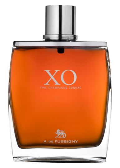 A De Fussigny XO Cognac bottle