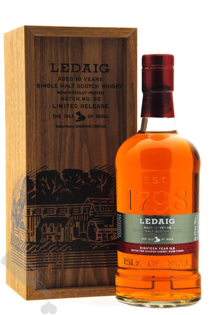 Ledaig Limited Release (Batch #2) 18 Year Old Scotch Whisky bottle