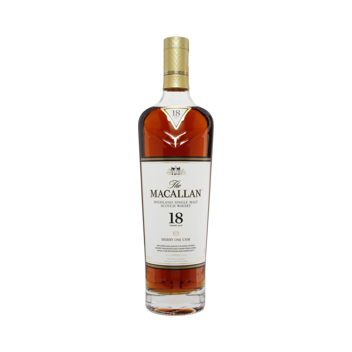 The Macallan 18 Year Old Sherry Oak 2020 Release bottle