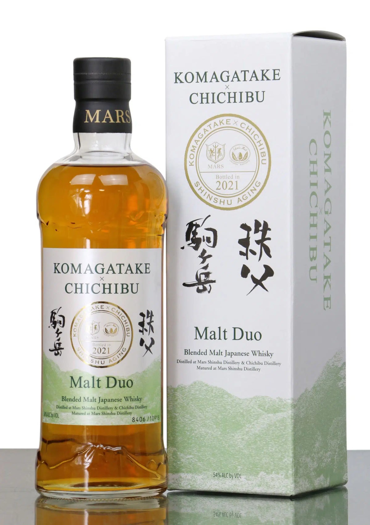 Mars Malt Duo Komagatake x Chichibu 2021 Japanese Whisky bottle