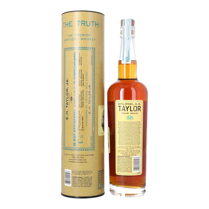 E.H. Taylor Four Grain 100 Proof Bourbon bottle