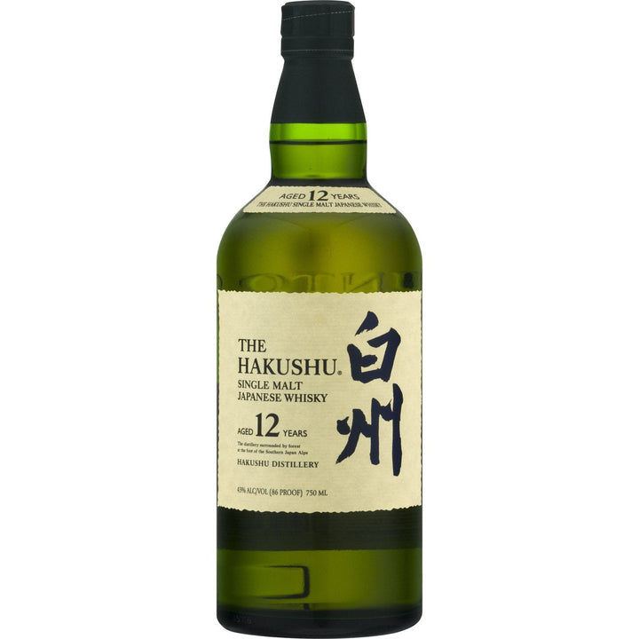 Hakushu 12 Year Old Single Malt Japanese Whisky 750 ml bottle