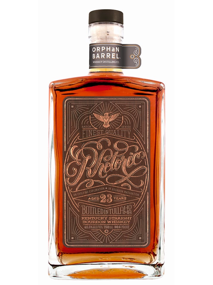 Orphan Barrel Rhetoric 23 Year Old Kentucky Straight Bourbon Whiskey bottle