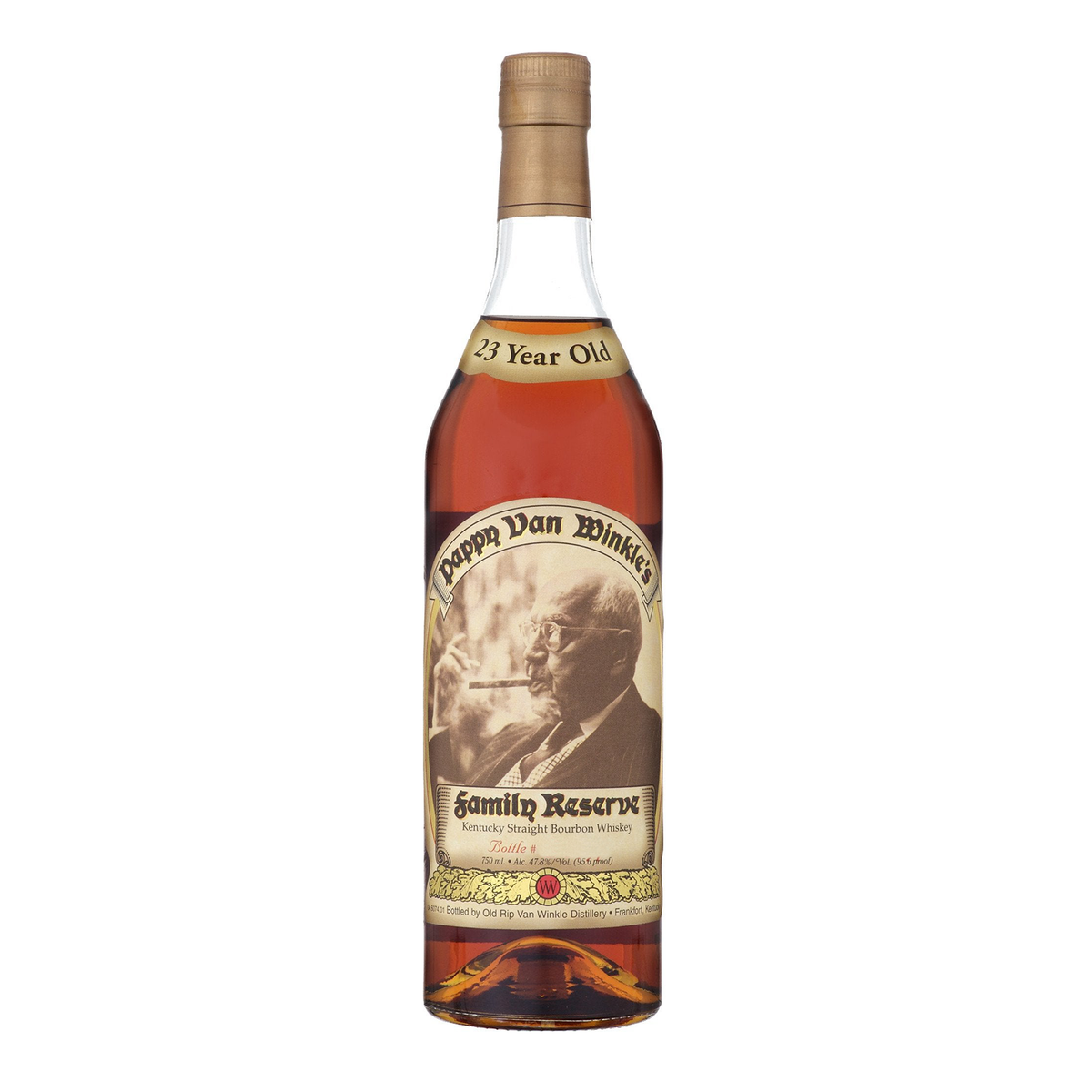 Pappy Van Winkle's 23 Year Family Reserve bottle