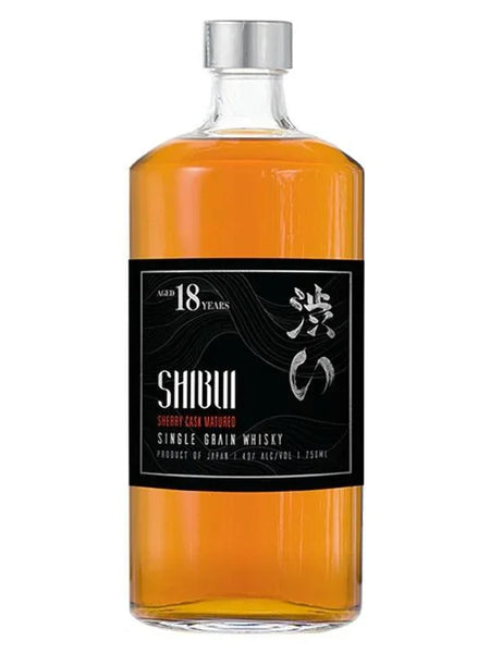 Shibui 18 Year Old Single Grain Whisky bottle
