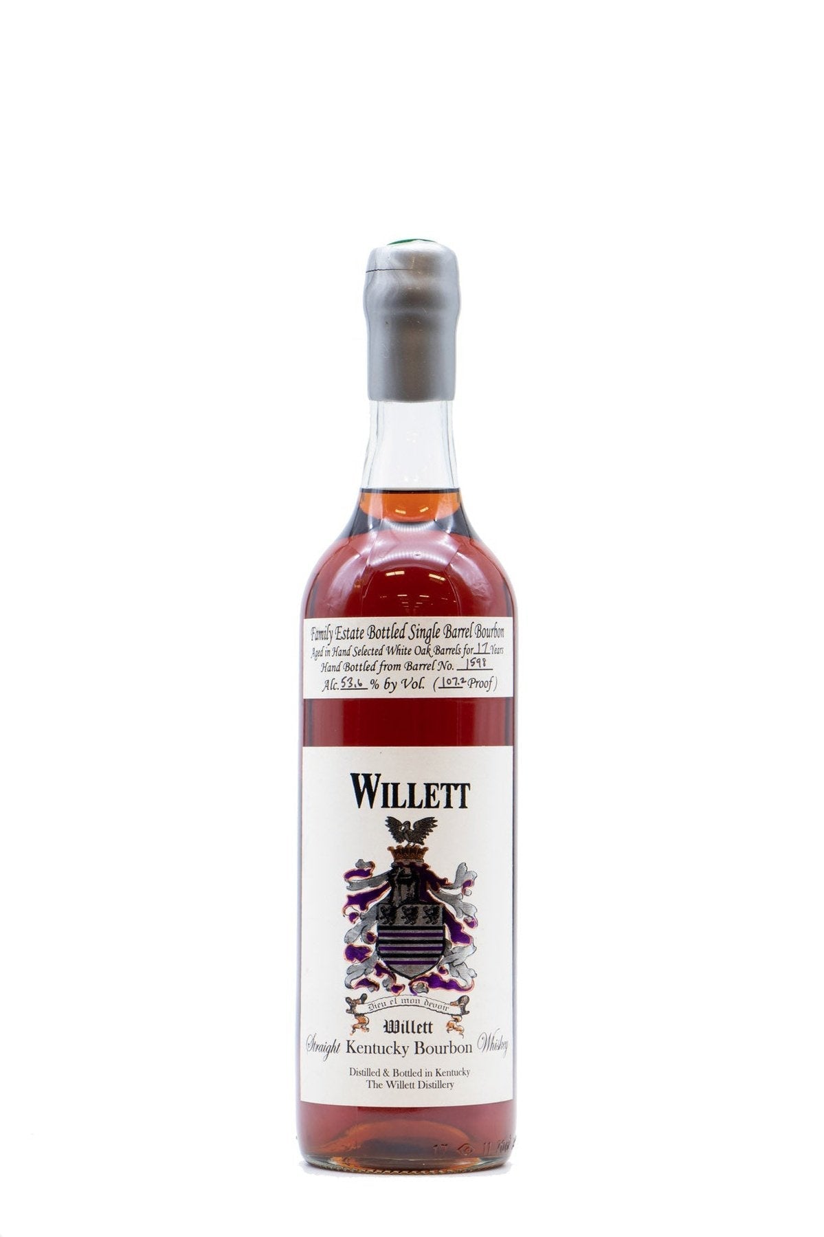 Willett Family Estate 17 Year Old Single Barrel Straight Bourbon Whiskey bottle