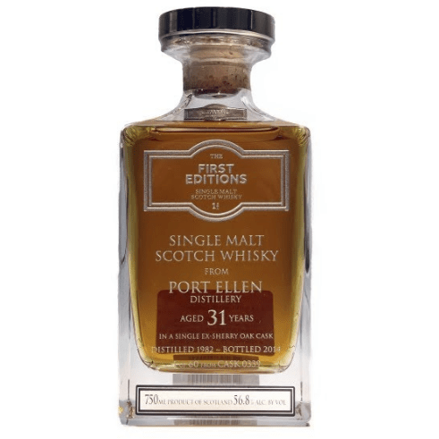 The First Edition 31 Year Old Port Ellen Single Malt Whisky bottle