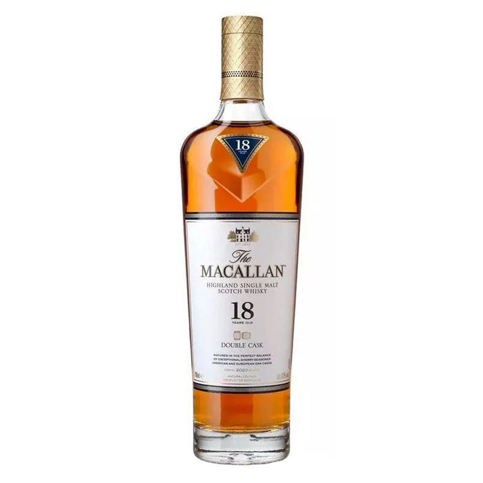 The Macallan Double Cask 18 Year Old Single Malt Scotch Whisky bottle