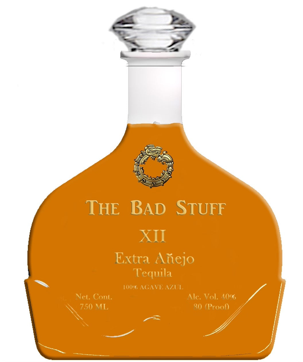 The Bad Stuff Doce Años Extra Añejo Tequila bottle