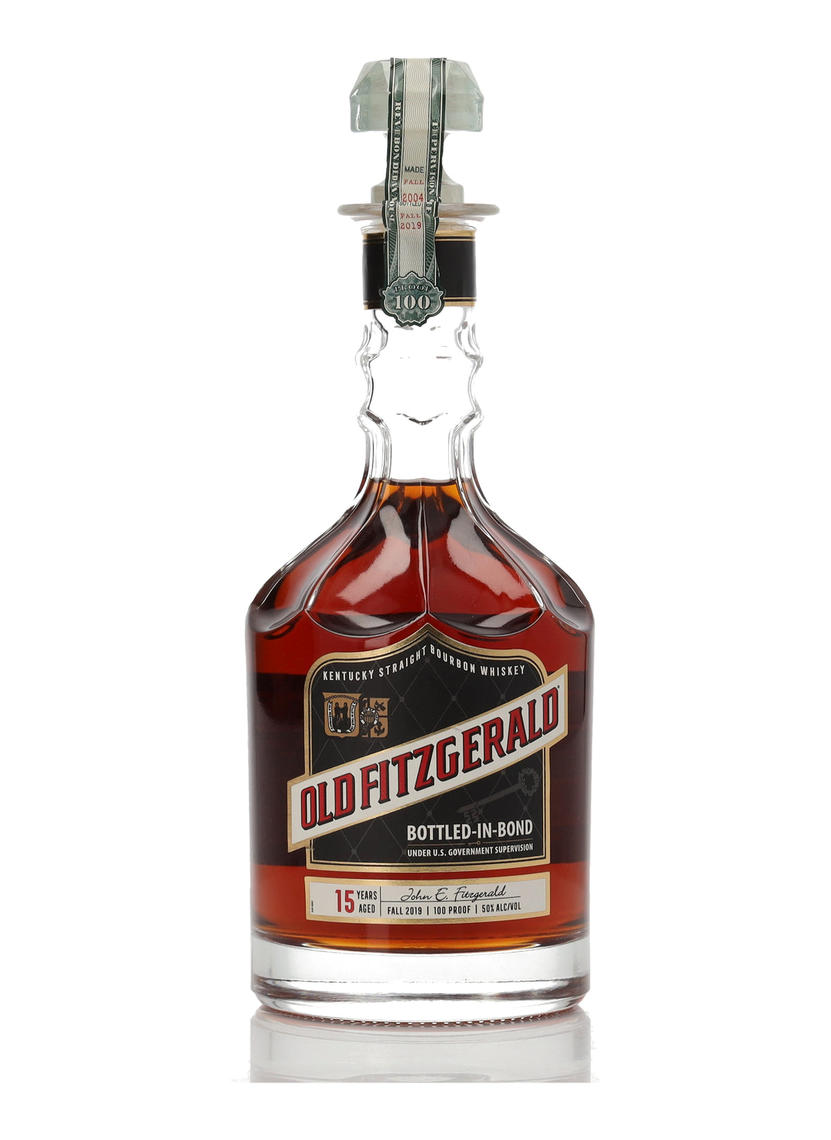 Old Fitzgerald 15 Year Old Bottled in Bond Kentucky Straight Bourbon Whiskey bottle