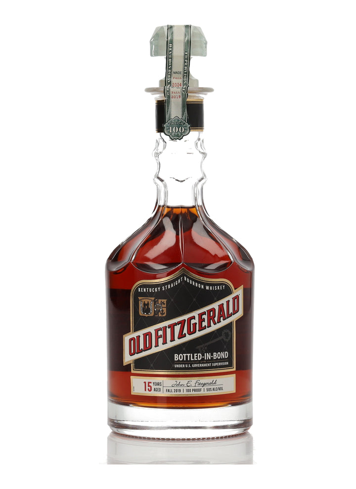 Old Fitzgerald 15 Year Old Bottled in Bond Kentucky Straight Bourbon Whiskey bottle