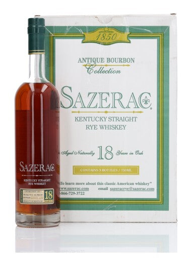 Sazerac 18 Year Old 2019 Antique Collection Kentucky Straight Rye Whiskey bottle