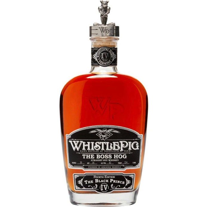 WhistlePig The Boss Hog IV The SKINNY Black Prince IV bottle