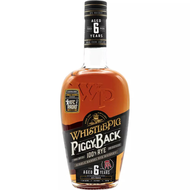 WhistlePig PiggyBack Barstool Barrel: KFC Radio bottle